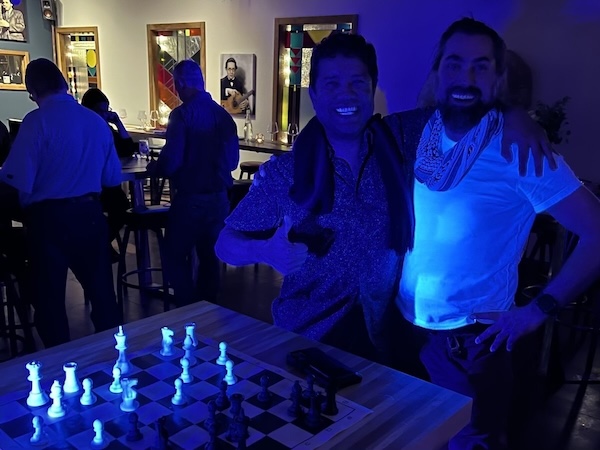 McMinnville Chess Club's holiday party at HiFi in 2024.